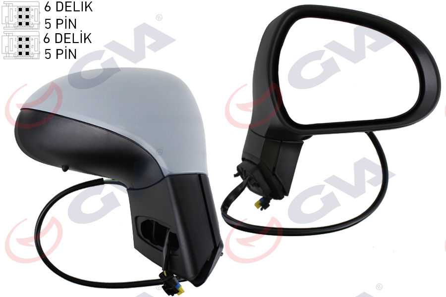Dış Dikiz Aynası Sağ 207 06> Elektrikli+isitmal...