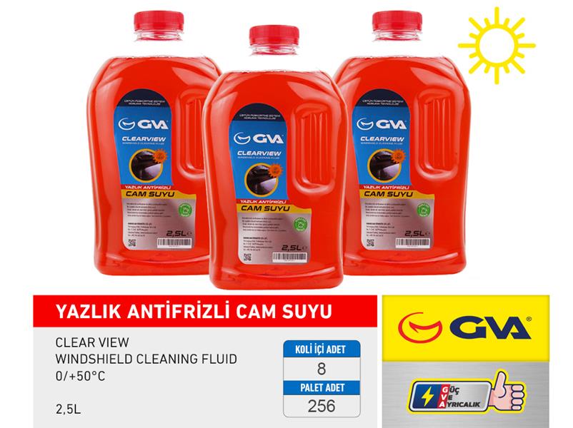 Cam Suyu 2.5 Lt Yazlik (Antifrizli 0/+50C)