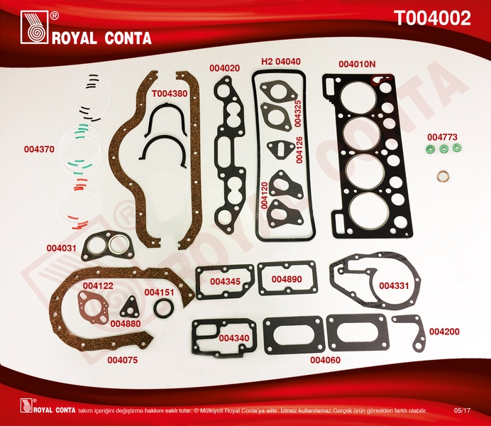 Motor Takım Conta Std.keçesiz