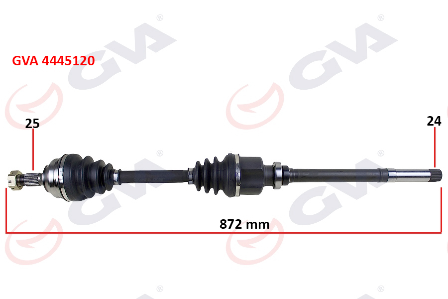 KOMPLE AKS SAĞ PARTNER-BERLINGO (96-08) 1.9D (872mm)
