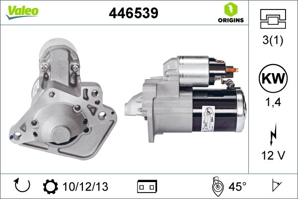 Marş Motoru 12 V 1.4 Kw 12 Dış