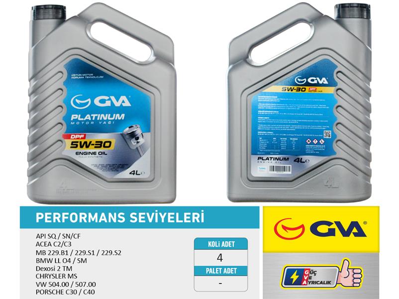 Motor Yağı 5W30 4 Lt Platinum Partiküllü-dpf Tam S...