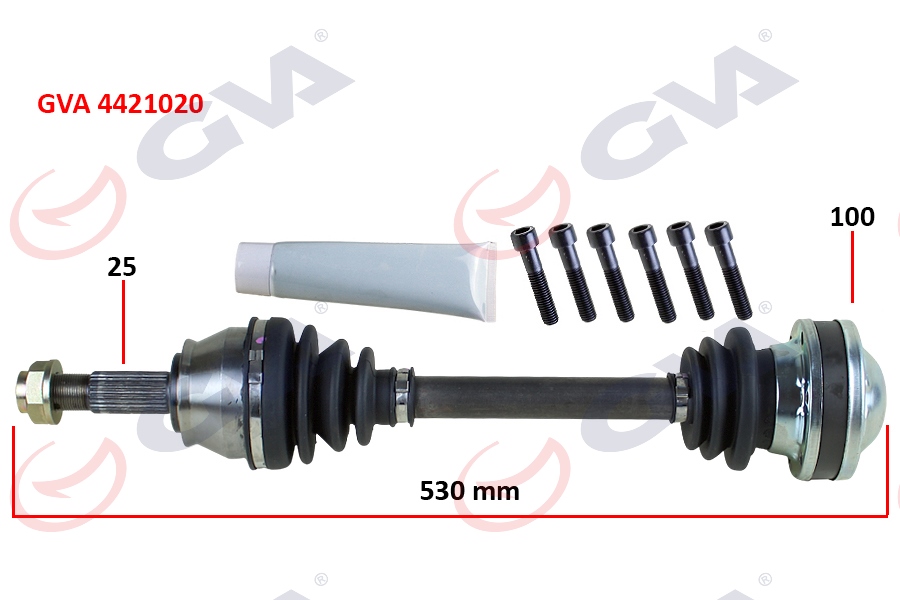 Komple Aks Sağ Palio-albea 1.3 Mtj (03-07) (530mm)