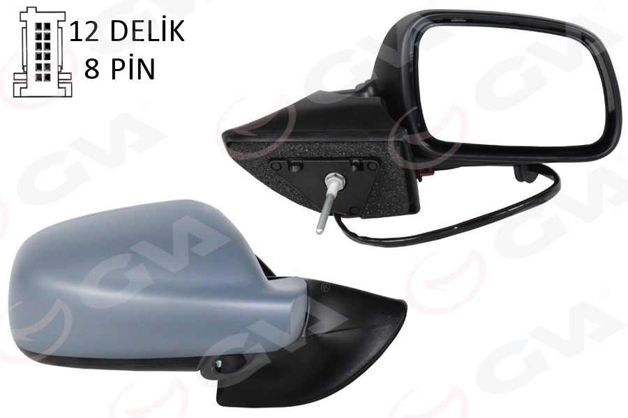 DIŞ DİKİZ AYNASI SAĞ ELEKTRİKLİ ISITMALI KATLANIR ASTARLI SENSÖRLÜ PEUGEOT P407 2004>