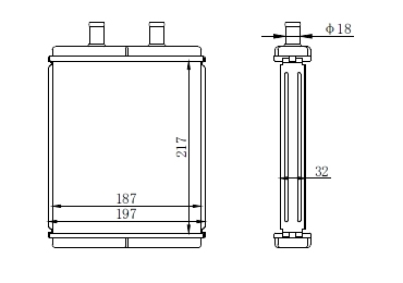Kalorifer Radyatörü Daily (06-) Brazed 220x185x32