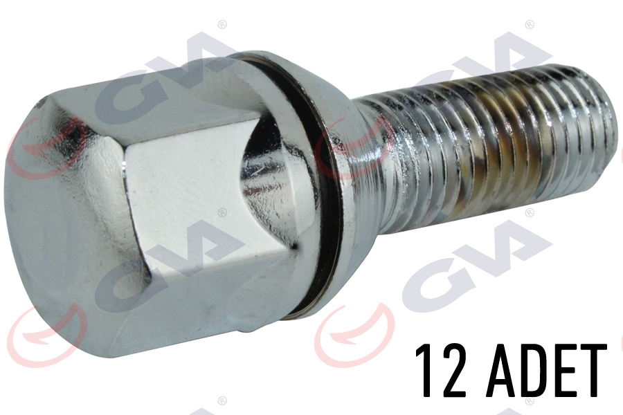 BİJON CİVATASI RENAULT 9-11 (PULLU KROMAJLI) (PAKET 12)
