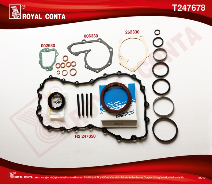 Alt Takım Conta (Skt Keçeli) CLIO-MGN-R19-EXP 1.9 ...