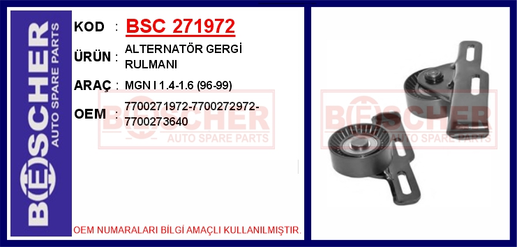 Alternatör Gergi Rulmanı Mgn I 1.4-1.6 (96-99)