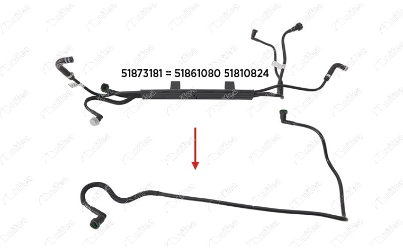 YAKIT HORTUMU FIAT YENI DOBLO 1.3 MULTIJET BRAKET HARIC