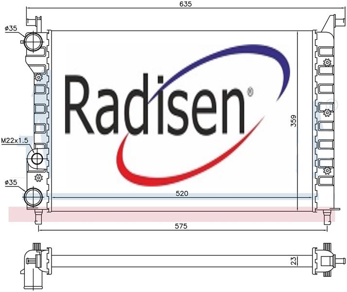 SU RADYATORU FIAT PALIO 1.2/1.4 16V - ALBEA 1.2/1.4 - STRADA 1.2 96-09 AC (AL/PL/BRZ)
