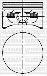 Motor Piston+segman 0.50 Astra-meriva-vectra-zafir...