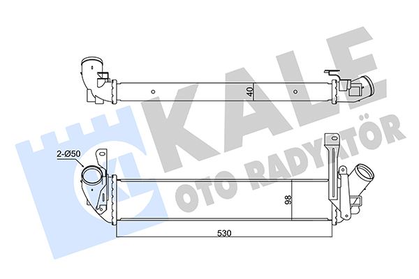 İNTERCOOLER KANGOO-NISSAN KUBISTAR 1.5DCI 98=>