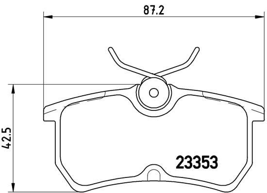 ARKA FREN BALATASI FOCUS I 98>04 FIESTA VI 17> GDB1354