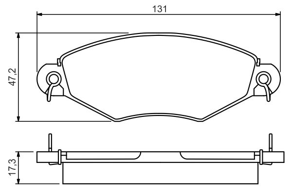 ÖN FREN BALATASI PEUGEOT P206 1.4 1.6 09/98> P306 1.4 1.6 5/93>