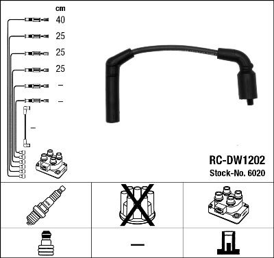 BUJİ KABLO TAKIMI (SET) CHEVROLET AVEO-KALOS 1.2 8V MATIZ-SPARK 1.0 8V