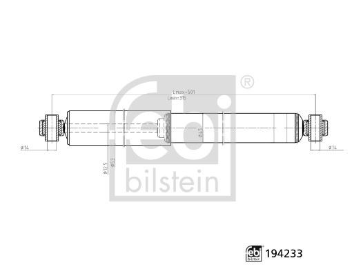 AMORTISOR ARKA (GAZLI. 3.50 TON) MERCEDES SPRINTER B906 . VW CRAFTER 30-35-50