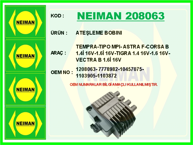 Ateşleme Bobini Tempra-tipo Mpi-