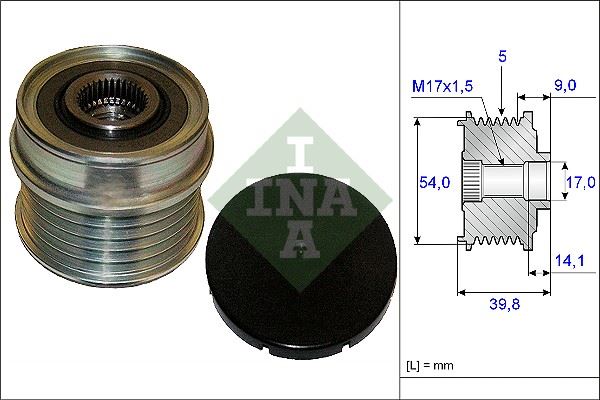 ALTERNATÖR KASNAĞI (RULMANLI) BRAVO-DOBLO-LINEA-PUNTO-500-500C-L-X-COMBO-GIULIETTA-MITO 1.4