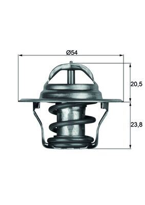 TERMOSTAT BORA-CADDY-GOLF-PASSAT-POLO-T5-SHARAN-OCTAVIA-FABIA-TOLEDO-IBIZA-CORDOBA-A3-A4-A6-TT (87C)