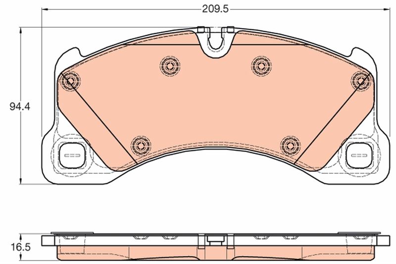 ÖN BALATA VW TOUAREG 3.0 V6-4.2 V8 10=> PORSCHE CAYENNE 3.0-3.6-4.2-4.8 10=>