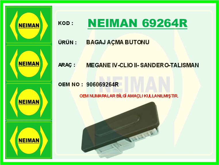 Bagaj Açma Butonu
