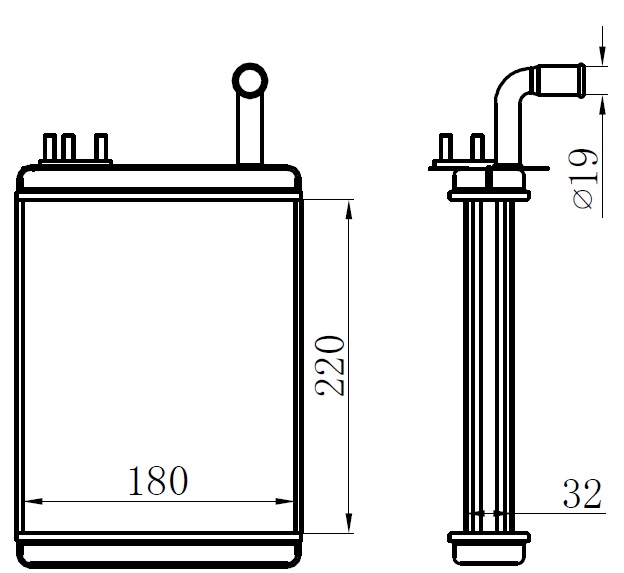 KALORİFER RADYATÖRÜ BRAZİNG PALIO (233x195x32)