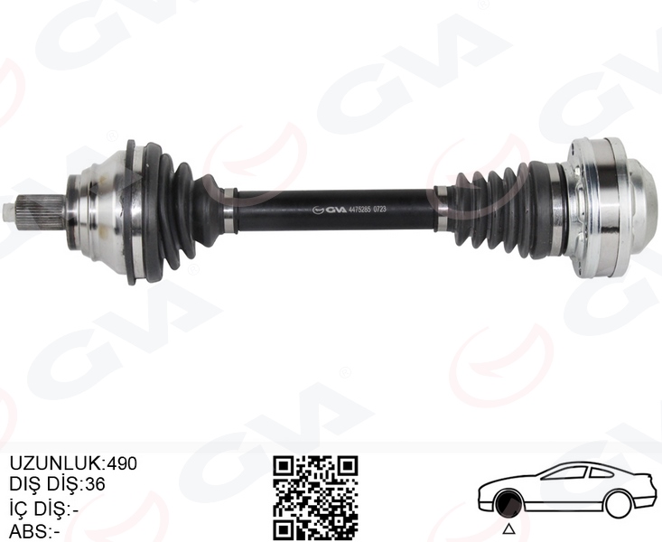Komple Aks Ön Sol GOLF5-JETTA-CADDY-PASSAT 1.9 Tdi...