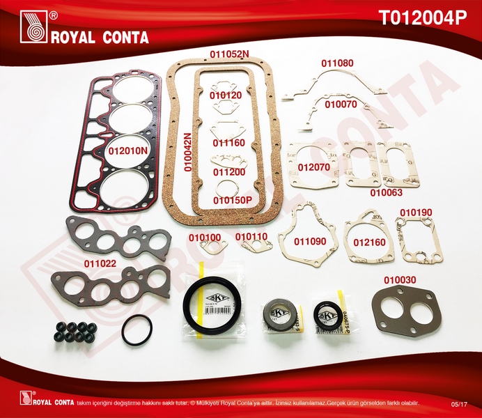 MOTOR TAKIM CONTASI KECESIZ M131 DKS 1600 (SUBAP KAPAK CONTA SLIKON)