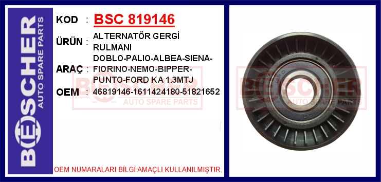 Alternatör Gergi Rulmanı Doblo-palio-albea-siena-f...