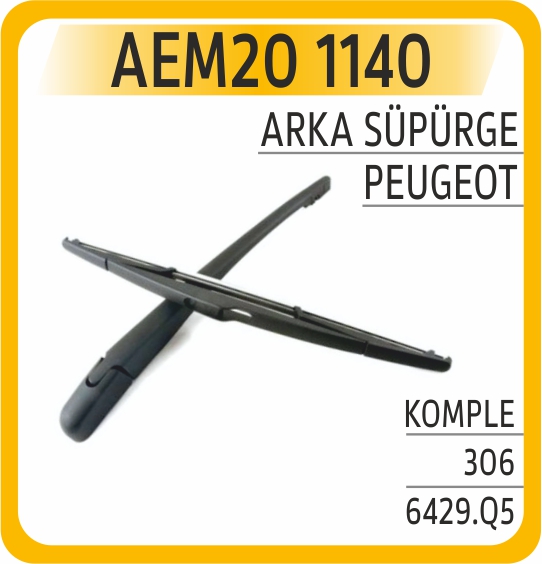 ARKA SİLECEK KOLU + SÜPÜRGESİ KOMPLE PEUGEOT P306-CITROEN XP 93>