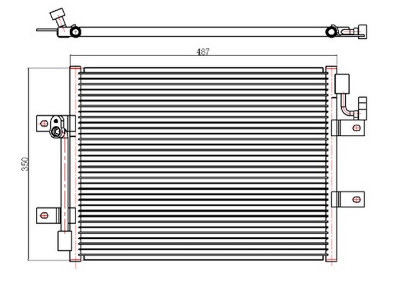KLİMA KONDENSERİ ALBEA 1.3JTD (450x350x16)