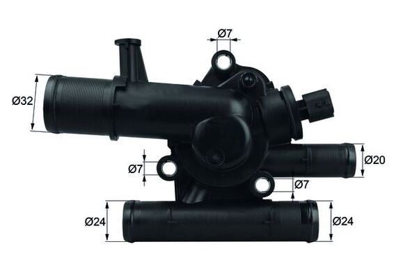 Termostat (Komple) (83C) Mgn II (04-06) -Scénic II ...