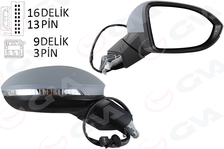 Dış Dikiz Aynası Sağ Elektrikli+isitmali+sinyalli+...