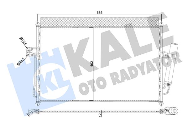 KONDENSER AL/AL ISUZU D-MAX