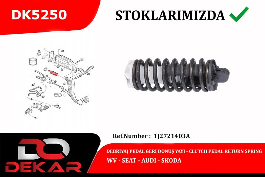 Debriyaj Pedal Geri Donus Yay Tkm. Volkswagen-seat...