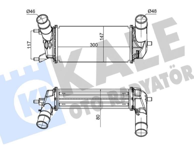 TURBO RADYATÖRÜ FORD FİESTA-ECOSPORT 18> 1.0 ECOBOOST