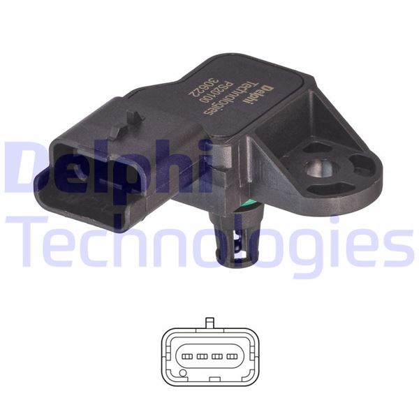 EMME MANİFOLD BASINÇ MAP SENSÖRÜ P207-P308-P5008-PARTNER-BERLINGO-C3-C4-DS3 1.4-1.6 16V VTi