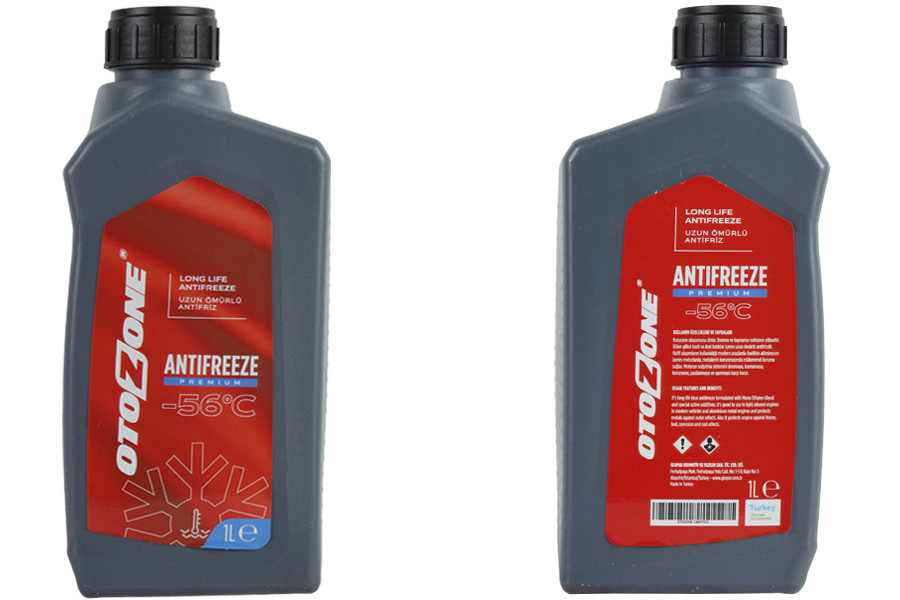 Antifriz 1 Lt -56 C Kırmızı Long Life (Koli 12 Ad) ...