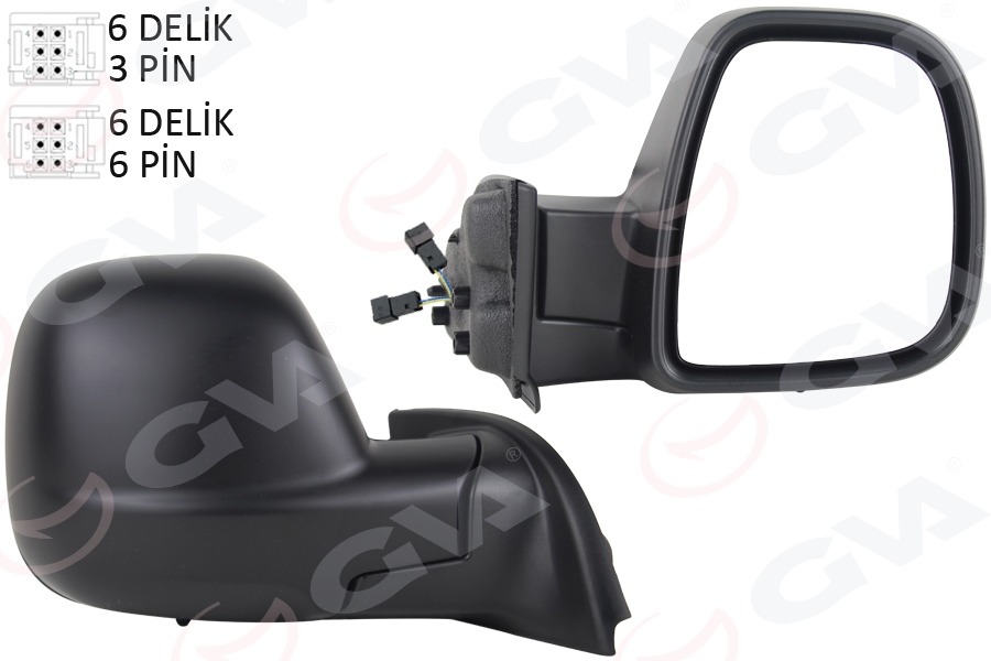 Dış Dikiz Aynası Sağ Partner-berlingo (12-18) Elek...