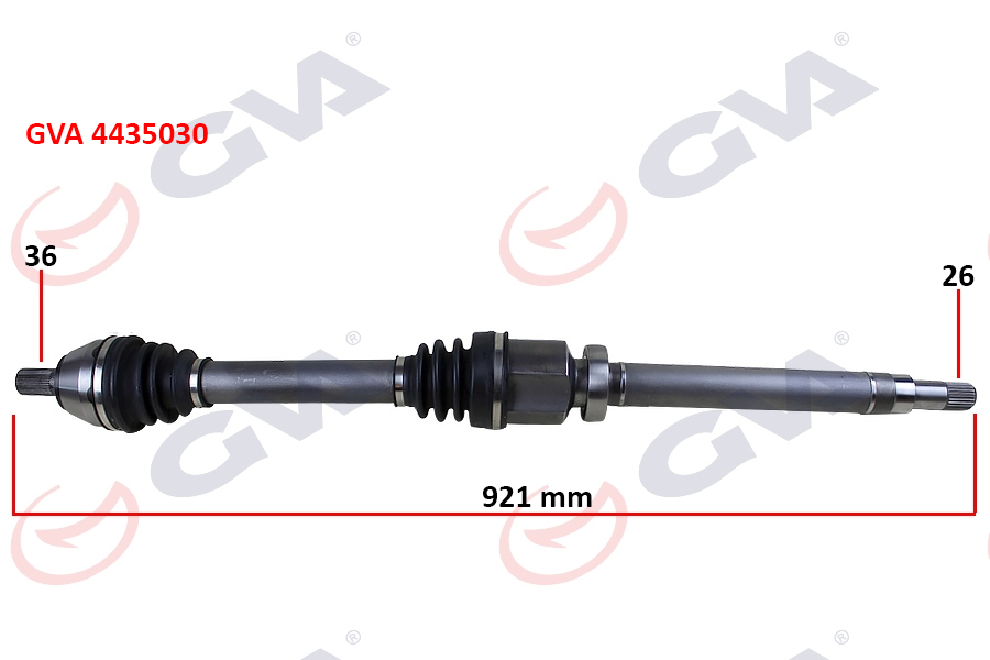 ÖN AKS KOMPLE SAĞ FORD FOCUS II 1.6TDCİ (04-11)-CMAX 1.6TDCİ (07-11)-VOLVO S40 II 04>12 S40 II (544)05>12 V50 (545) 05>12 1.6D-1.8-2.0D (26X36X921MM)