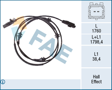 Abs Tekerlek Hiz Sensörü Arka Psa 407 1.8 16V-2.0 ...