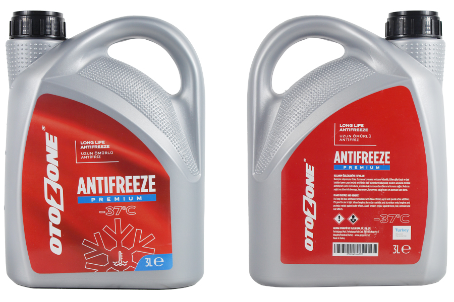 Antifriz 3 Lt -37 C Kırmızı Long Life (Koli 6 Ad) ...