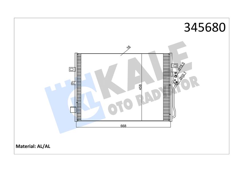 KLİMA RADYATÖRÜ (KONDENSER) FIAT FREEMONT 11>15 2.0 JTD