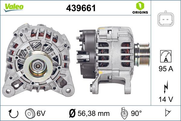 Alternatör 14V 95Ah