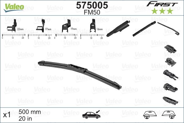 Valeo First Multiconnection Flat Blade