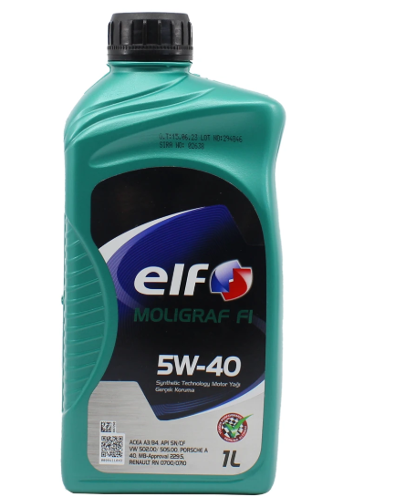 Elf 2TR'> Motor Yağı Moligraf F1 10W40 12B 1 Litre Elf 2TR