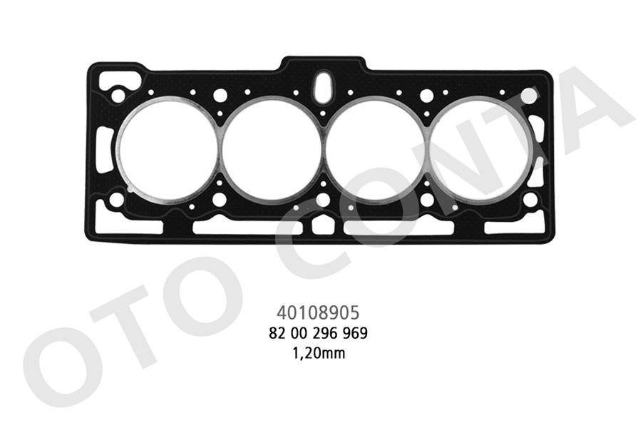 SİLİNDİR KAPAK CONTASI DACIA LOGAN 04> SANDERO 08> SOLENZA 03> KANGOO II 08> DOKKER 12> 1.4 K7J E7J 1.6 K7M (SAÇLI KLİNGRİT)