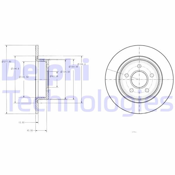 Arka Fren Disk Aynası Connect 1.8TDCI 02>13