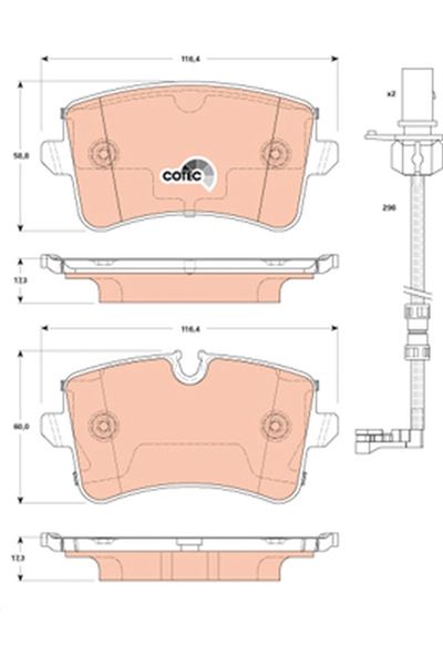 ARKA BALATA AUDI A8 2.0-3.0-4.0 TFSİ-TDİ 10=>