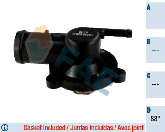Termostat Komple 87°C